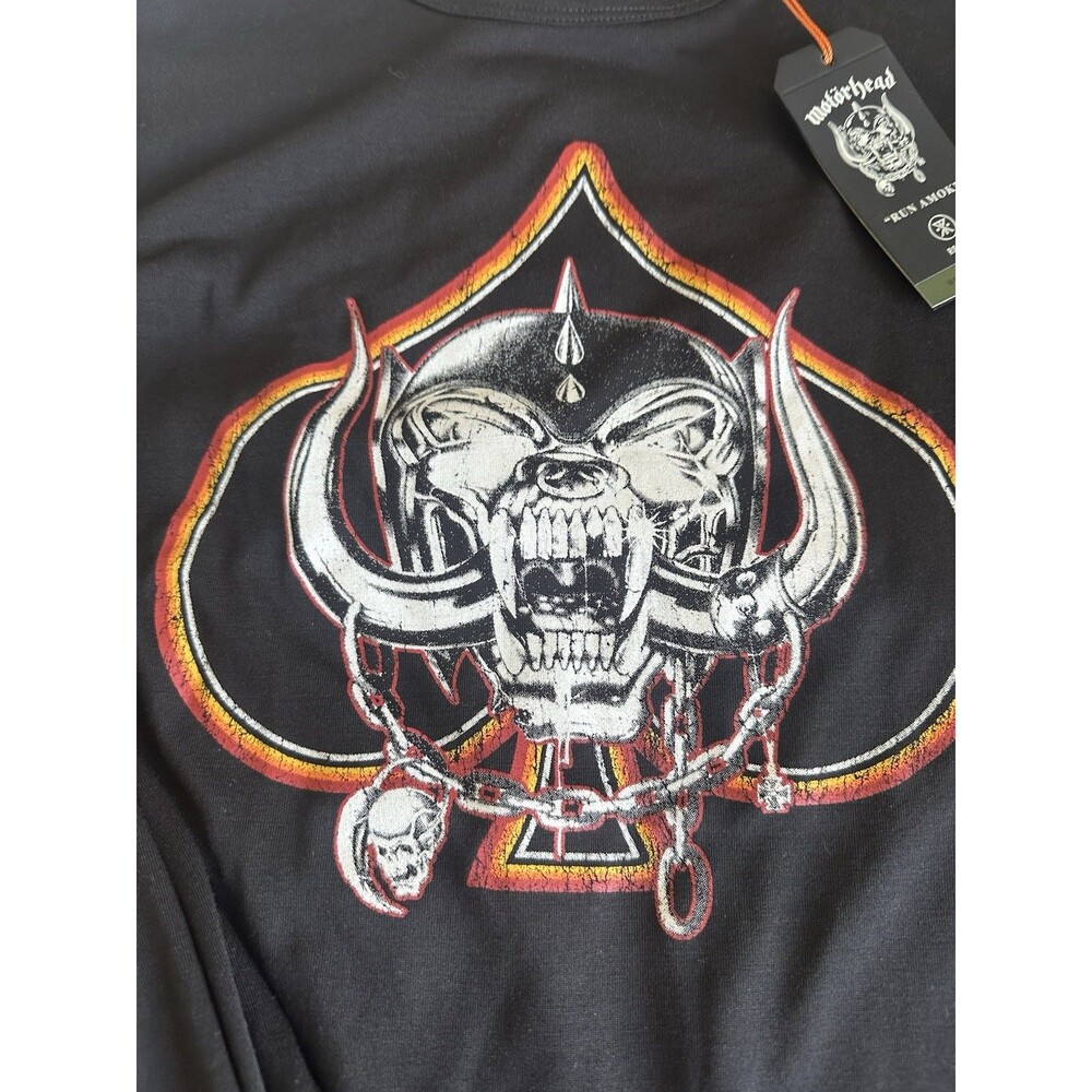 NWOT Roark Run Amok Motorhead Mathis Ace Of Spades LS Tee Black Mens Size Medium - Picture 3 of 7